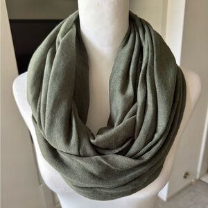 Look by M Olive Green Infinity Scarf – 100% Cotton
